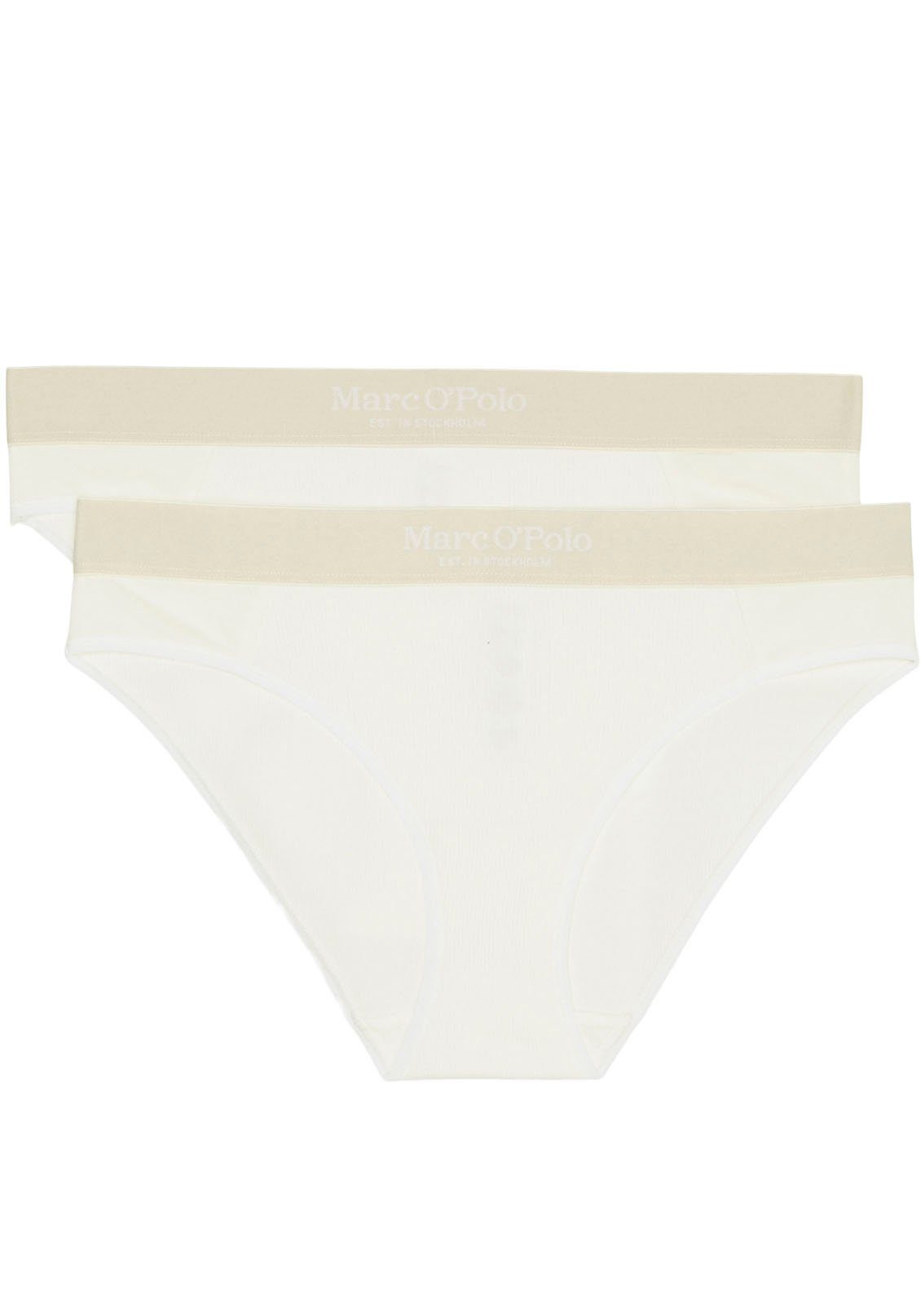 Marc O'Polo Slip (Packung, 2-St) fein gerippt, elastischer Bund