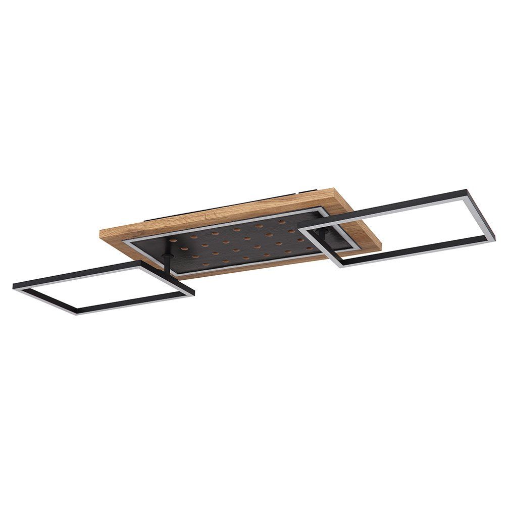 GLOBO LIGHTING LED Deckenleuchte, LED-Leuchtmittel fest verbaut, Warmweiß, Deckenlampe Esszimmerleuchte LED Rahmen schwenkbar schwarz L 96 cm