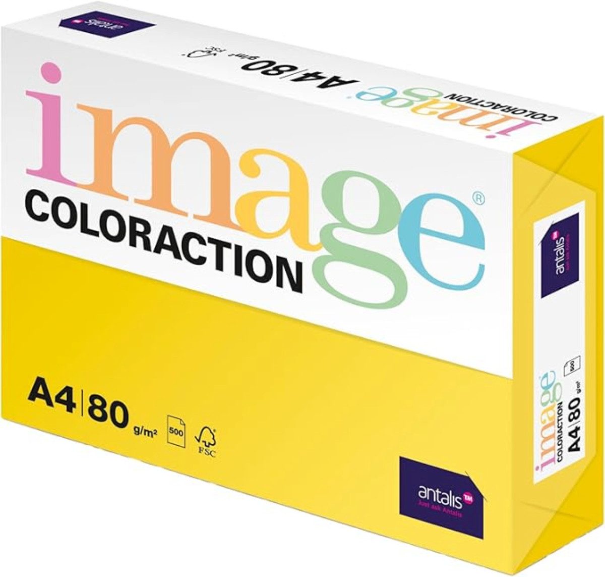 ANTALIS Копировальная бумага Antalis Coloraction Копировальная бумага A4 Canary/Kanariengelb 80g/m² - 500 B