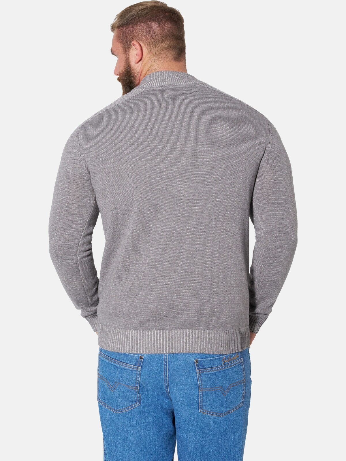 Jan Vanderstorm Strickpullover BENJAS mit schickem Troyerkragen