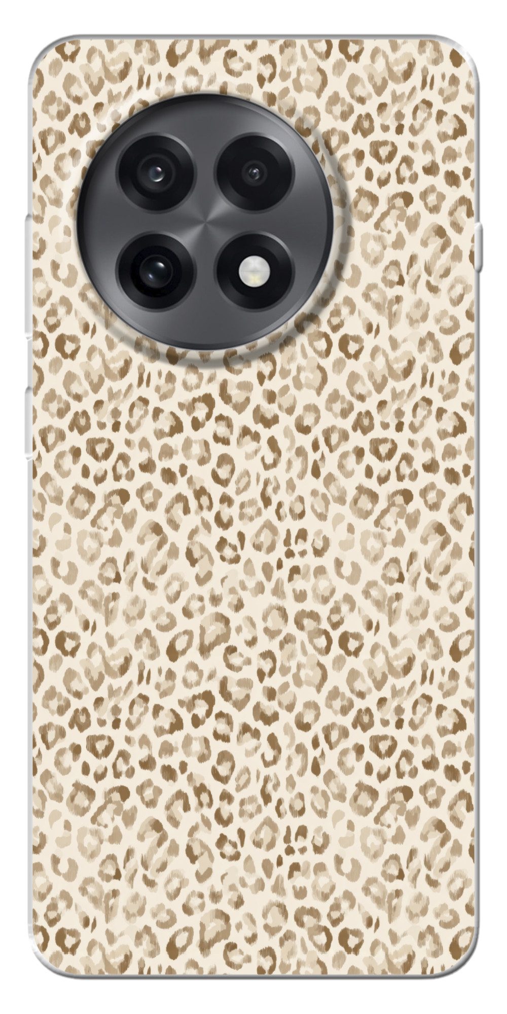 MuchoWow Handyhülle für OnePlus 13R Leopard - Klassisch - Beige, Handy Case, Silikon, Bumper Case Dünn