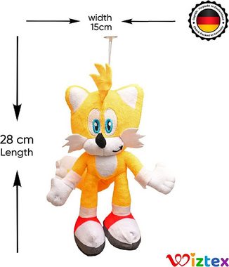 Wiztex Kuscheltier Sonic Plüschtiere Sonic Tails Miles Stofftier Geschenk für Kinder DE
