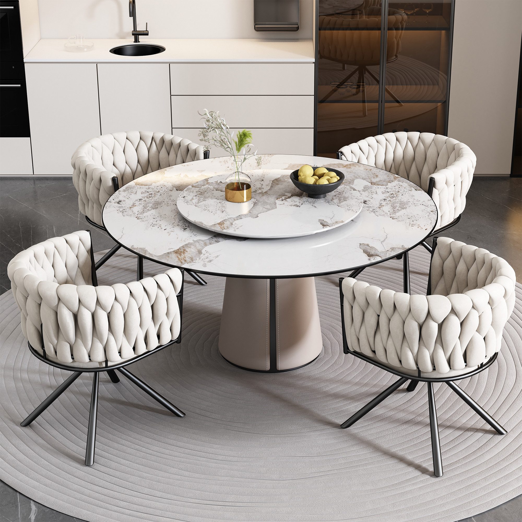 HAUSS SPOLE Esszimmerstuhl 6er set, Freizeit-Drehstuhl günstig online kaufen