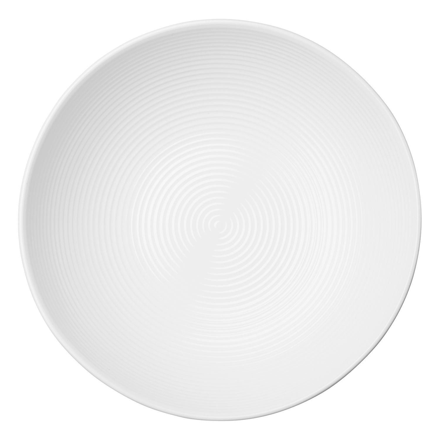 ASA SELECTION Servierschale Schale KITCHEN'ART, Ø 29,5 cm, Weiß, Steinzeug, (1-tlg), spülmaschinenfest