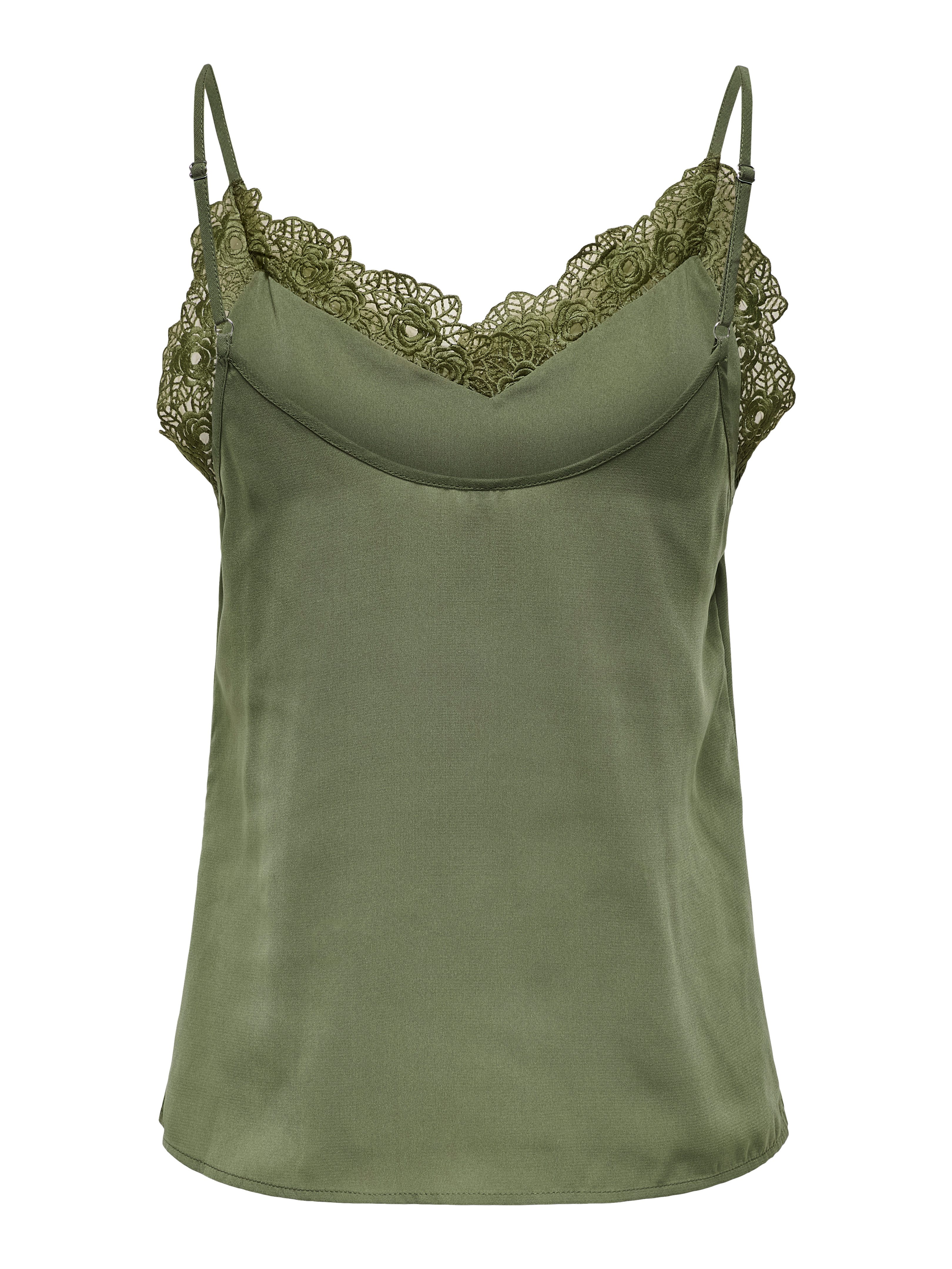 ONLY Spaghettitop ONLELLEY FR LACE SINGLET günstig online kaufen