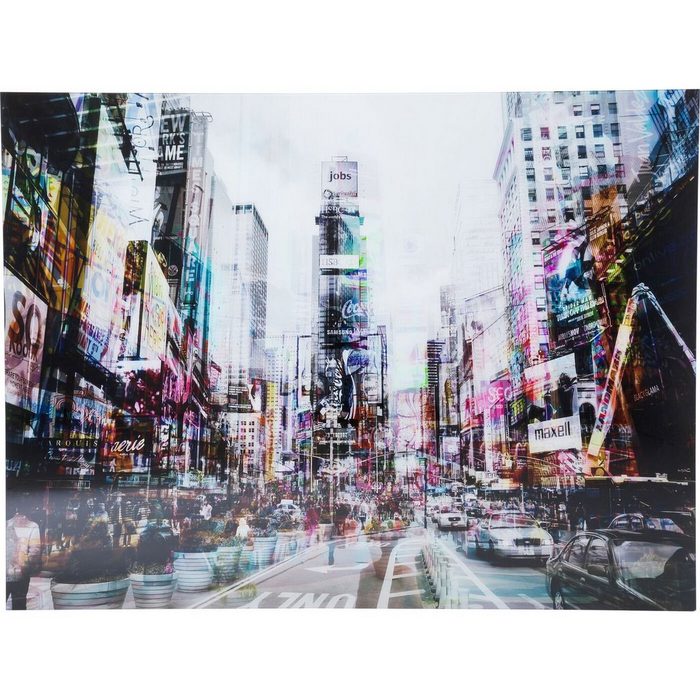 KARE Dekoobjekt Bild Glas Times Square Move 120x160cm