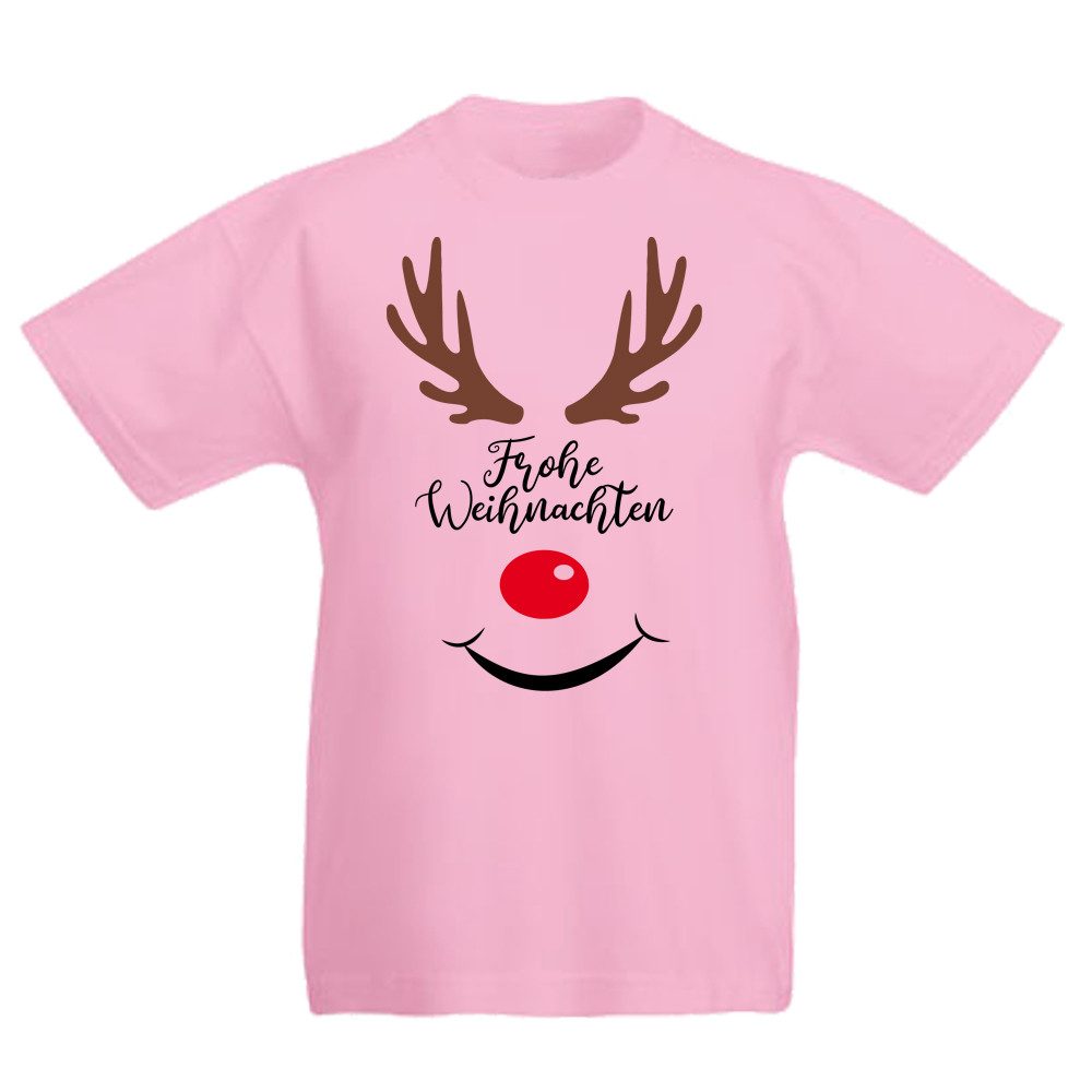 G-graphics T-Shirt Frohe Weihnachten – Rentier Kinder T-Shirt mit Weihnachtsmotiv