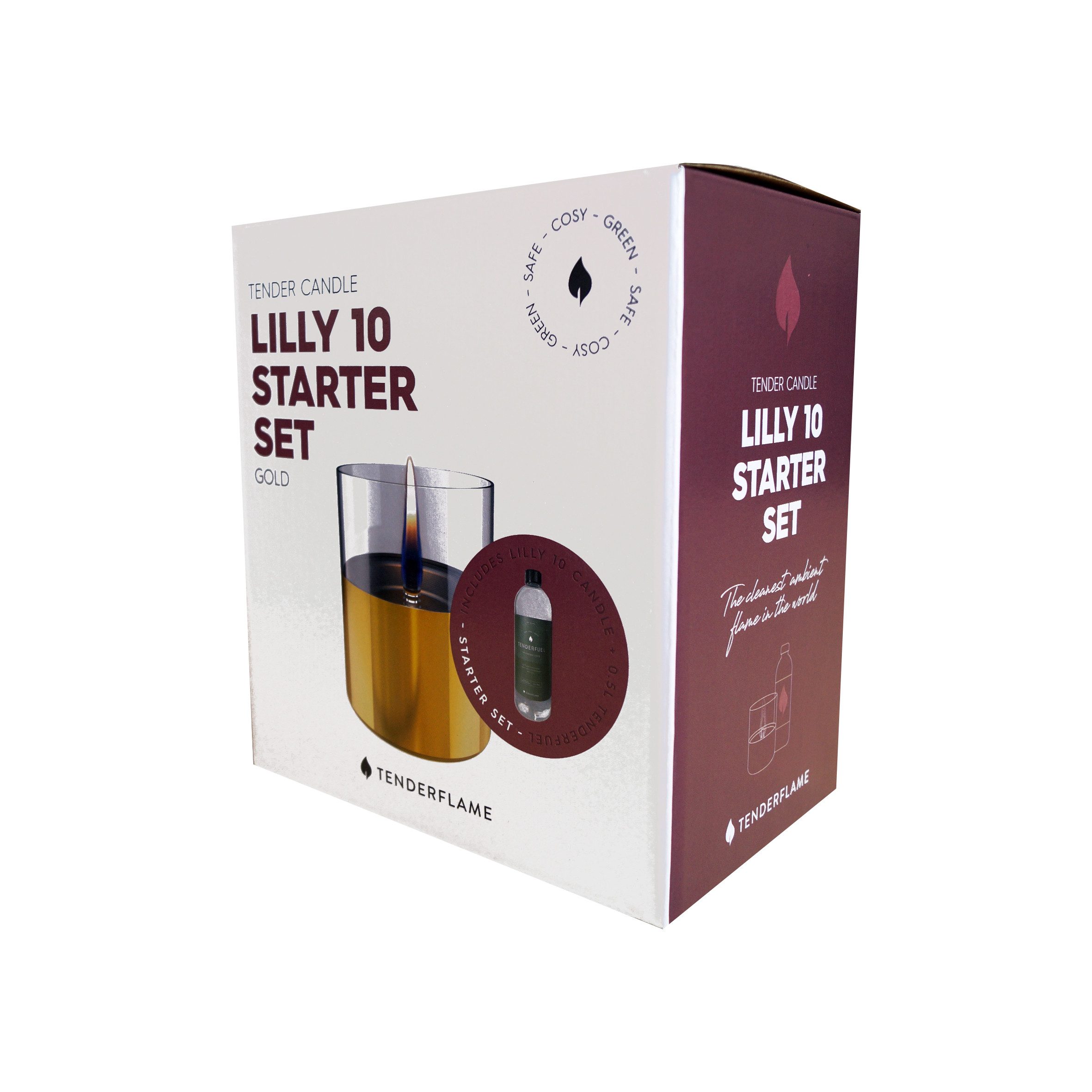 TENDERFLAME Tischfeuer »Lilly 1« Geschenkset (Set, 2-teiliges Set mit einem günstig online kaufen