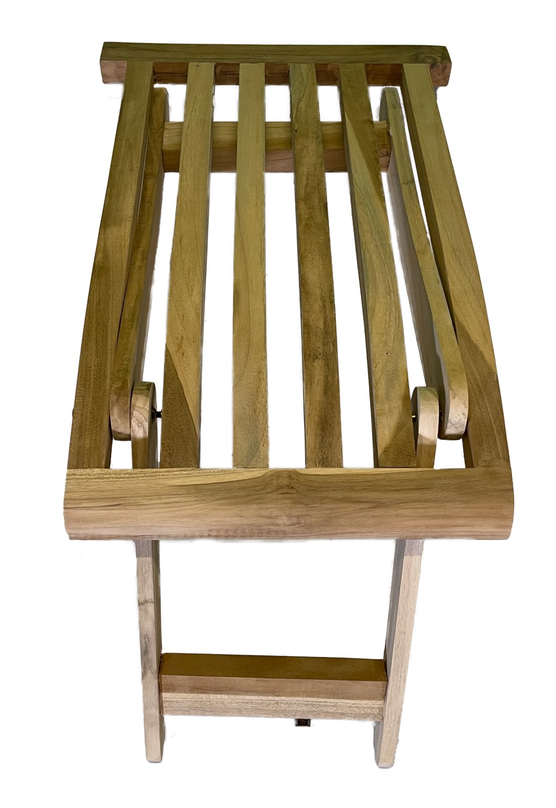 Strandkorb-King Strandkorb Fußstütze ungepolstert aus Teakholz für 2½ Sitzer Strandkorb, BxTxH: 40x65x7 cm