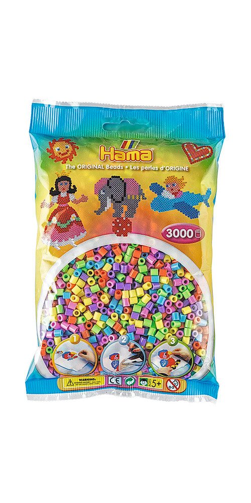Bügelperlen Pastell
