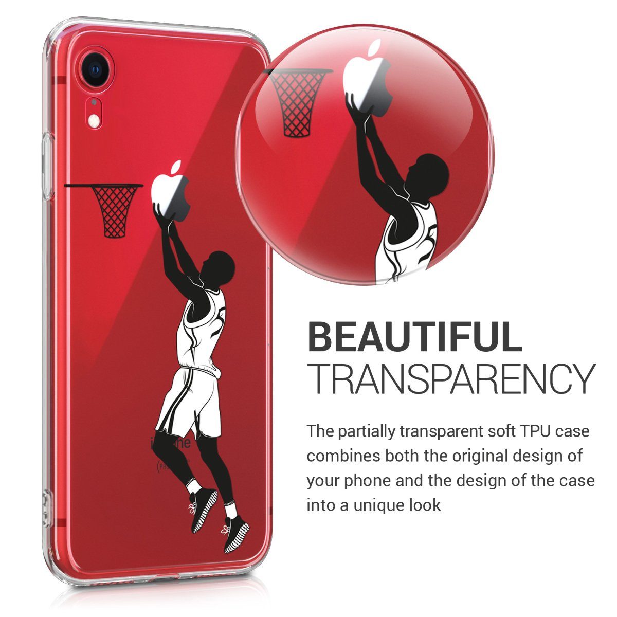 kwmobile Handyhülle Case für Apple iPhone XR, Hülle Silikon transparent - Silikonhülle