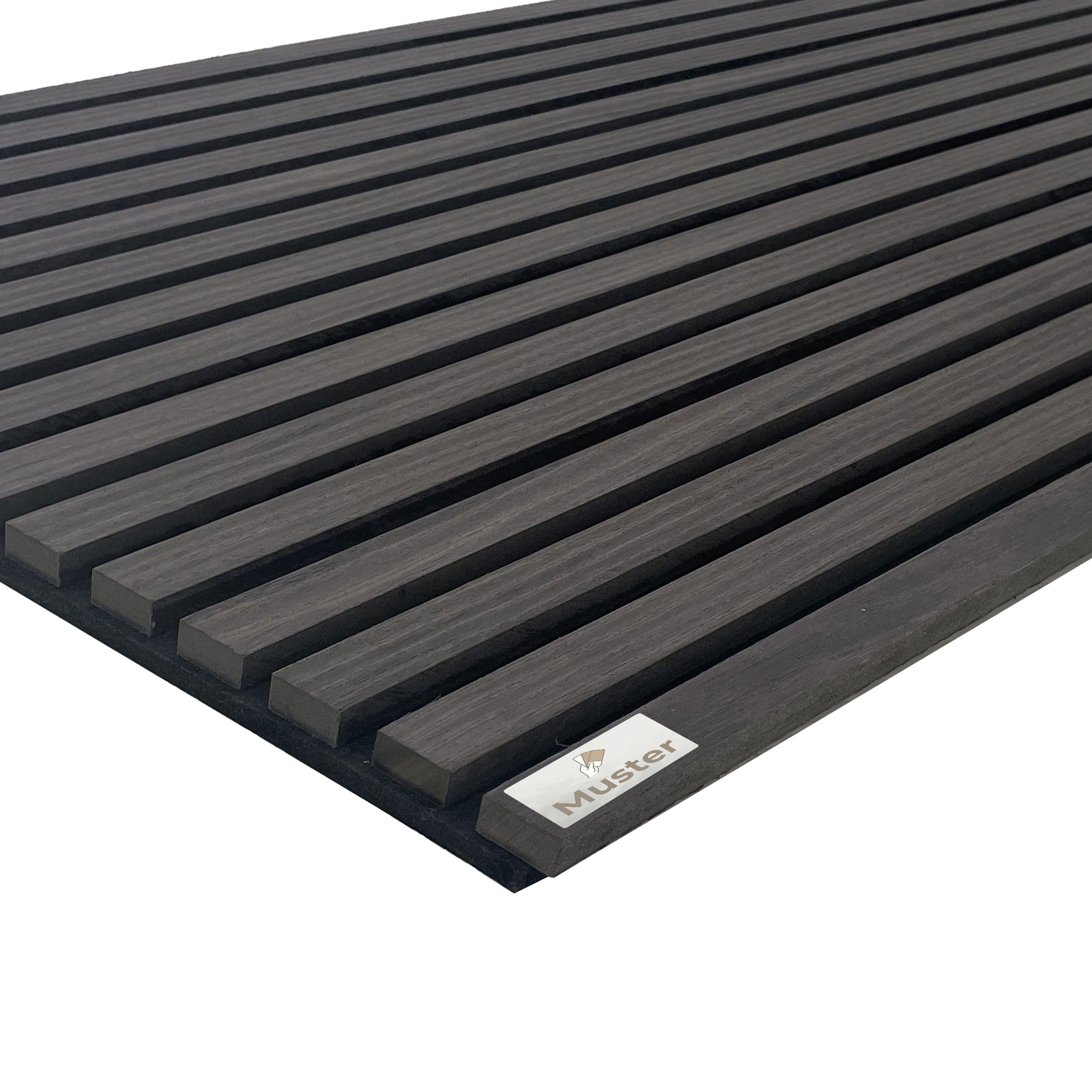 tktrading24 Wandpaneel Akustikpaneel mit Holzfurnier Wandpaneele in Black Nior mit PET-Filz, BxL: 16x28 cm, (1-tlg)