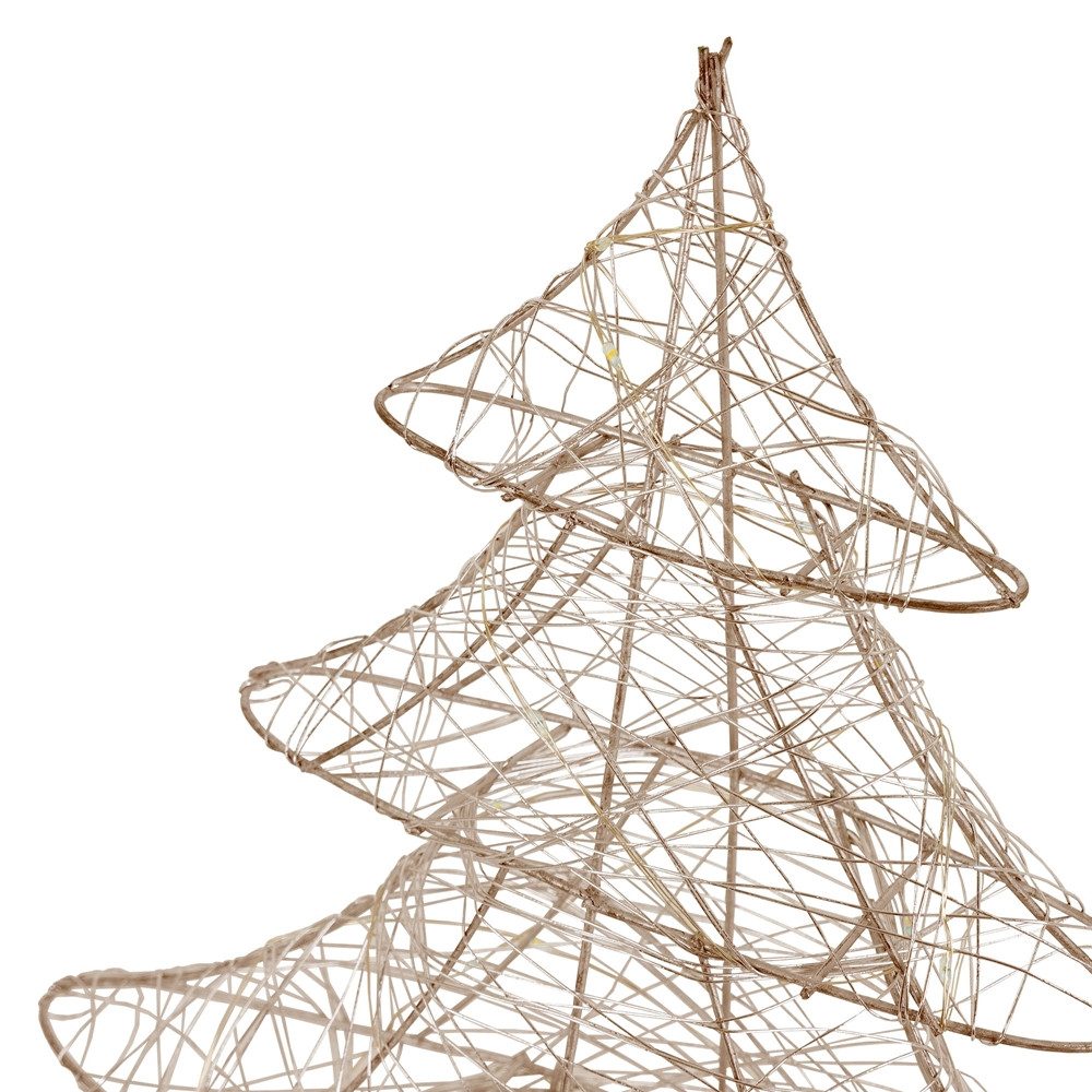 ECD Germany LED Baum Lichterbaum LED Beleuchtung Gartenleuchte Kunstbaum Weihnachtsdekobaum, Leuchtbaum mit 20 LEDs inkl. Timer für Innen Warmweiß