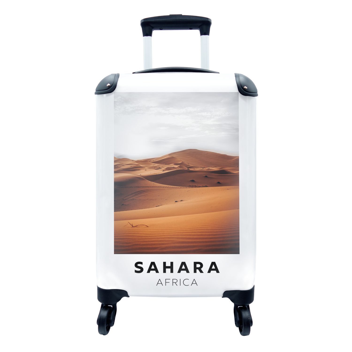 MuchoWow Handgepäckkoffer Sand - Afrika - Natur, 4 Rollen, Reisetasche mit rollen, Handgepäck für Ferien, Trolley, Reisekoffer