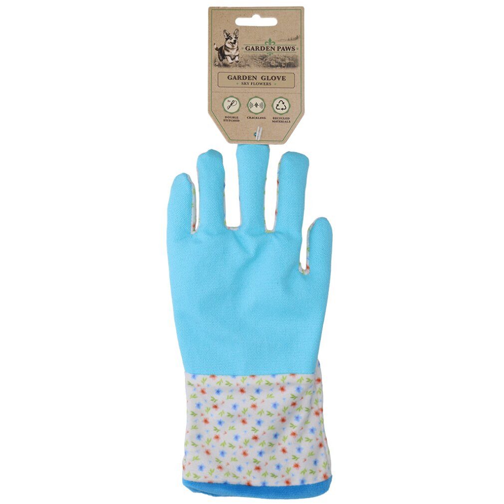Garden Paws Tierquietschie Garden Glove Sky Flowers