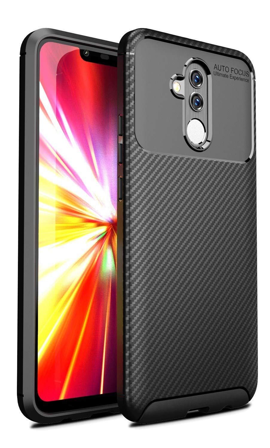 AVANA Handyhülle für Huawei Mate 20 / Pro / Lite Hülle Silikon Schutzhülle Slim Case, Cover, Bumper, Carbon Optik