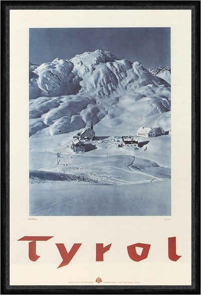 Kunstdruck Am Arlberg Tyrol Österreich Winterlandschaft Dorf Kunstdruck Faks_Werb, (1 St)