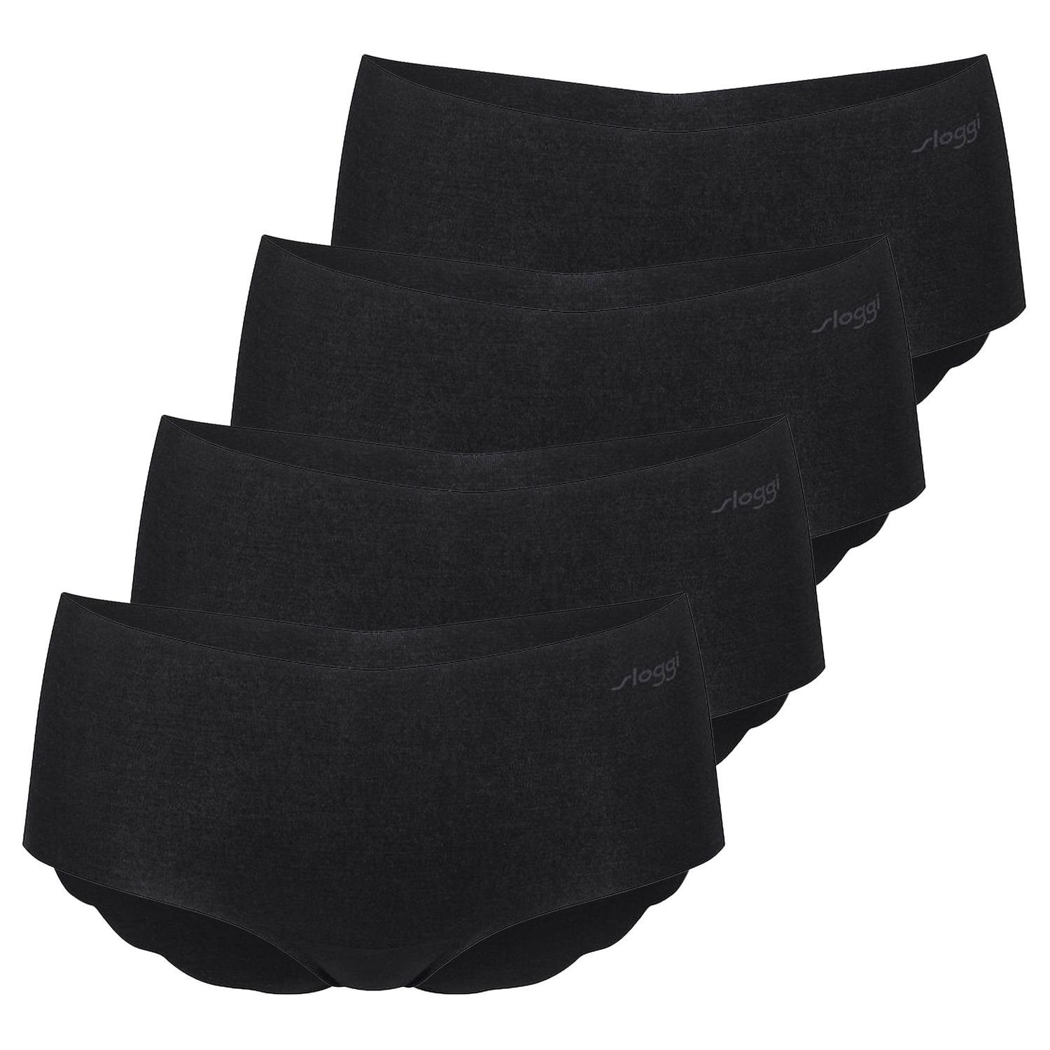 Modal Panty (4-St) Wellenkante, Sloggi Pack Abdrücke, keine 4er saumlos, zero im