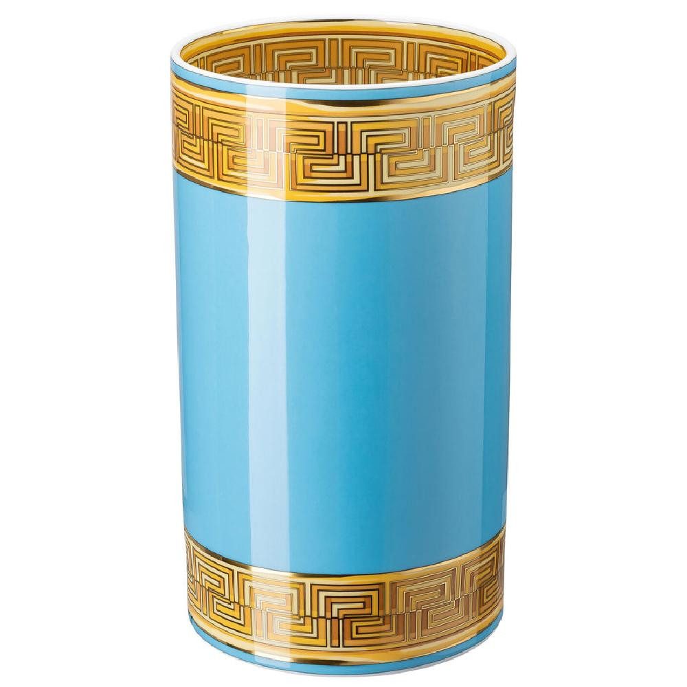 Versace Dekovase by Rosenthal Vase Medusa Amplified Blue Coin (30cm)