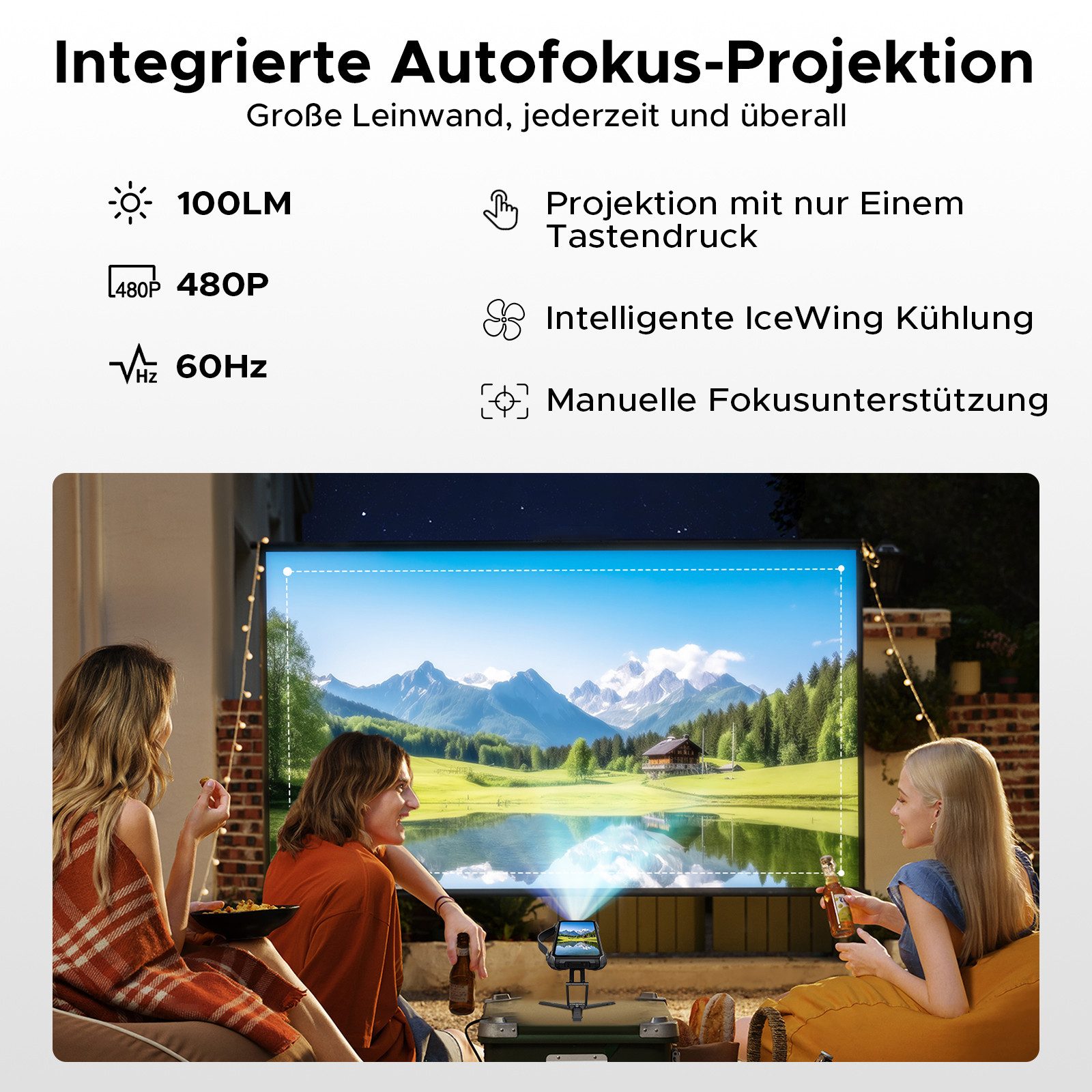 DOOGEE V MAX PLAY 5G Outdoor Smartphone 20500mAh, 512GB, Camping-Licht Smartphone (6,78 Zoll, 512 GB Speicherplatz, 200 MP Kamera, LED-Projektor & Dual-Camping-Licht, 200MP Kamera, 120Hz Rugged Handy)
