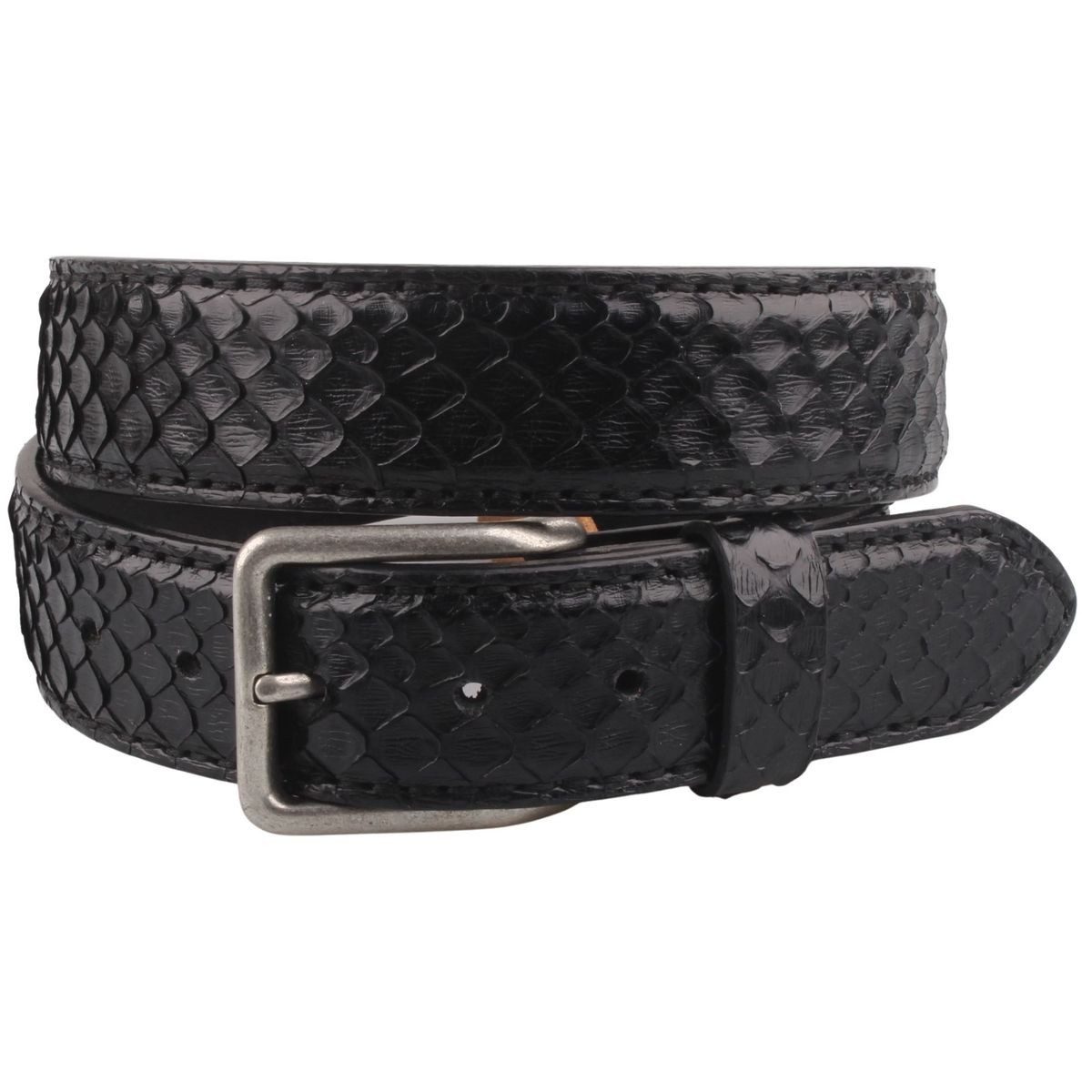 ORIGINALBELTS Ledergürtel 4003-De Piel Python Negro