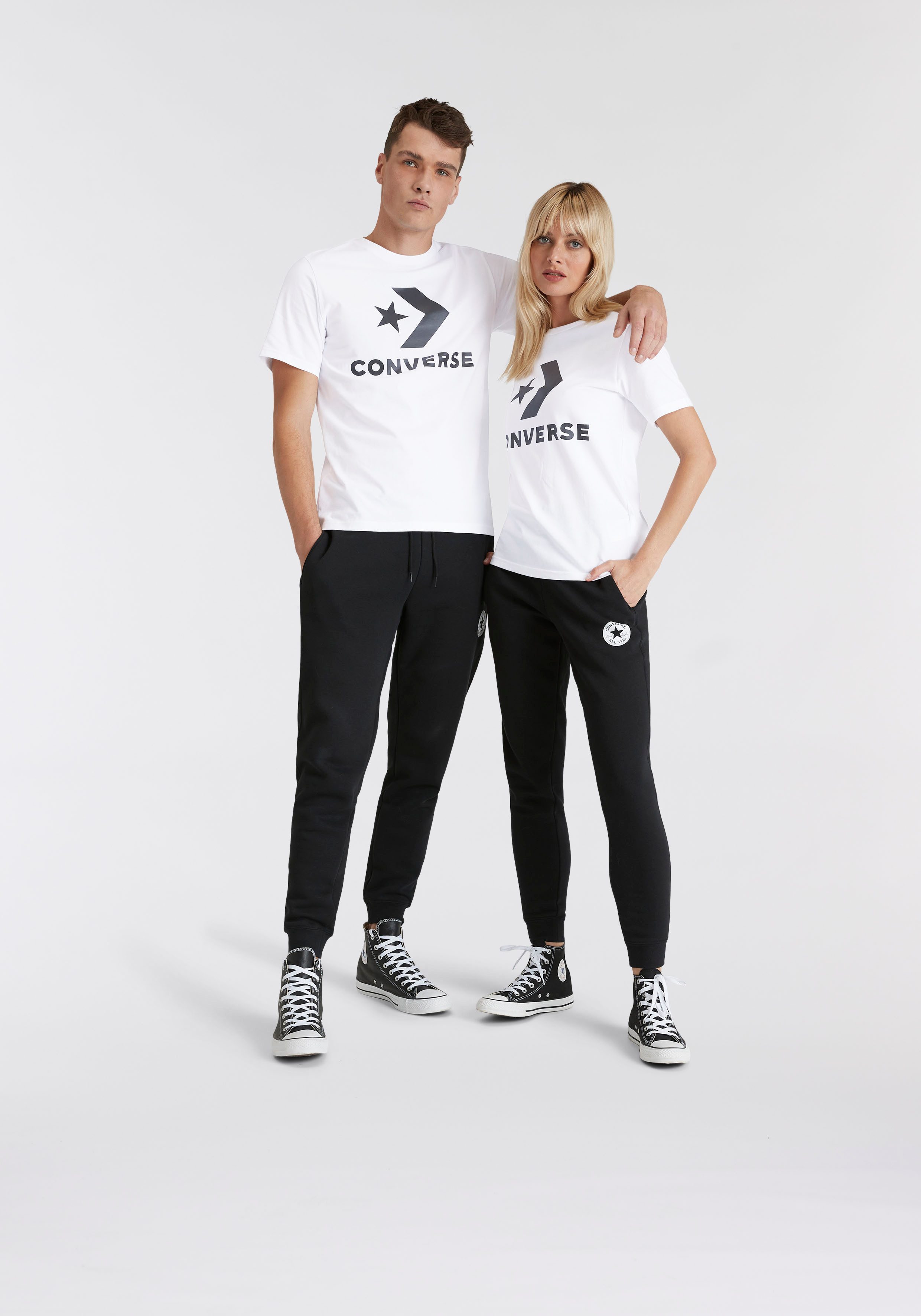 Converse T-Shirt Unisex GO-TO STAR CHEVRON LOGO STANDARD-FIT (1-tlg) Unisex günstig online kaufen