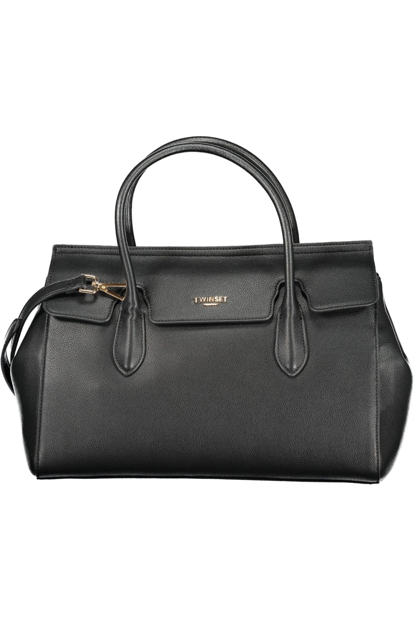 TWINSET Umhängetasche, Elegante Schwarze Tote-Bag für Damen mit Vielseitigen Details