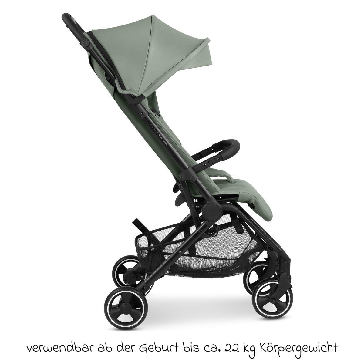ABC Design Sportbuggy Ping 3 Travel - Pine, leichter Sportwagen (7,6 kg) mit Liegeposition - klein faltbar