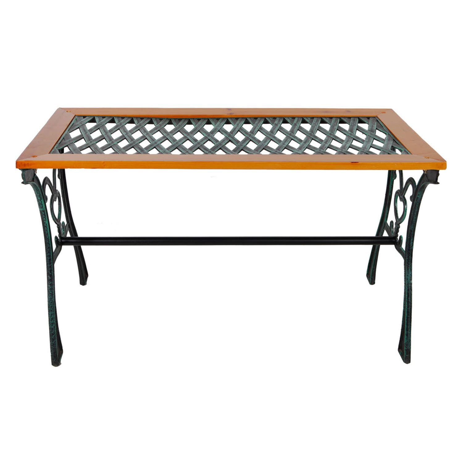 Mojawo Küchentisch Gusseisen Gartentisch Outdoortisch Holz günstig online kaufen