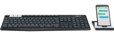 Logitech Bluetooth Multi-Device Keyboard K375s Graphite PC-Tastatur
