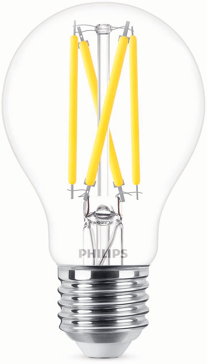 LED-Leuchtmittel Phillips LED WarmGlow Lampe 60W E27 810lm klar