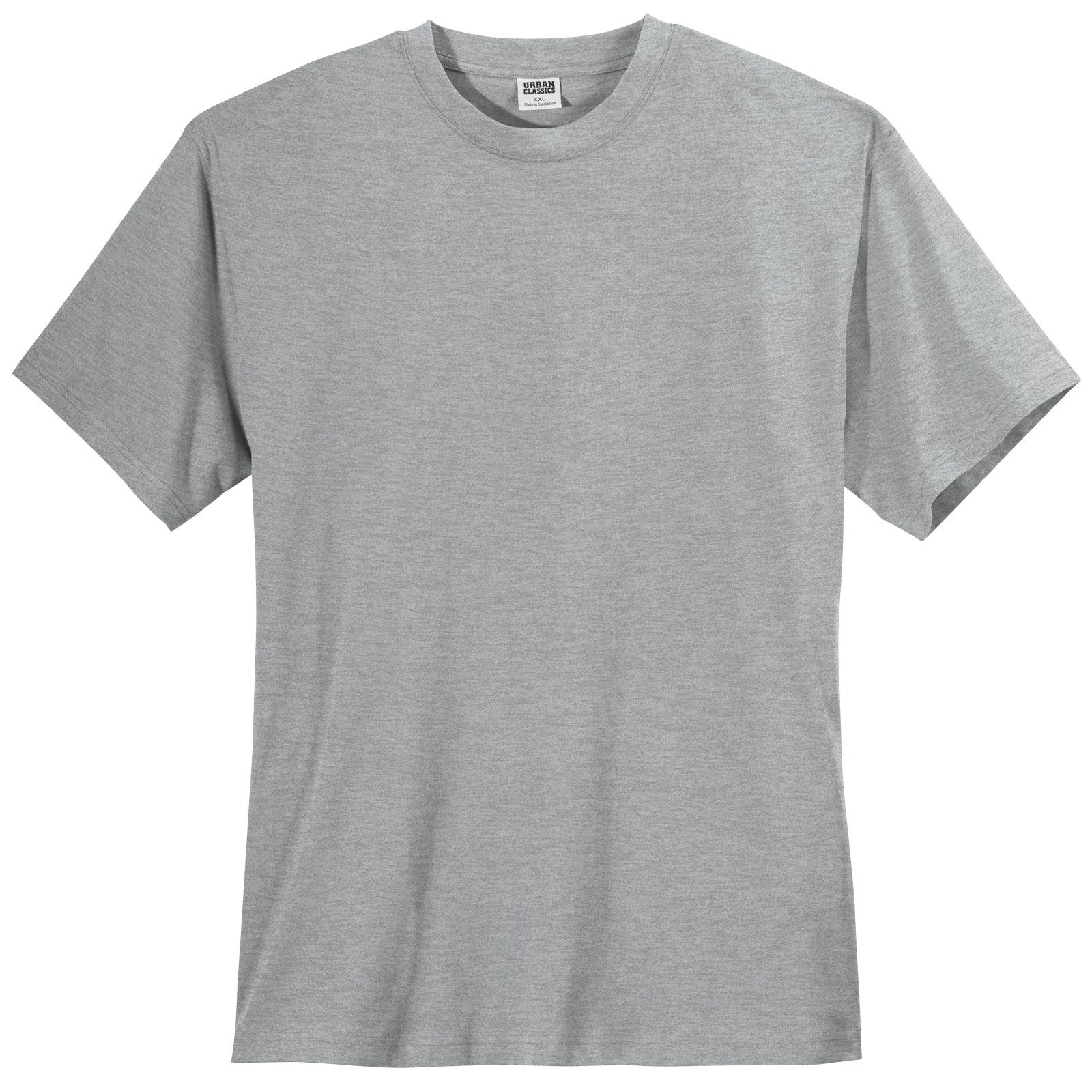 Rundhalsshirt Urban Classics T-Shirt Übergröße grau melange