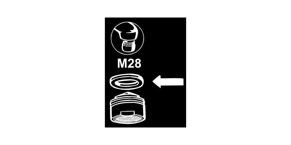 CORNAT Rohrschelle Cornat Gummidichtung Luftsprudler M28 für