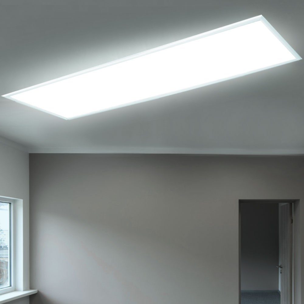 Deckenleuchte, verbaut, Büro Arbeits Panel Beleuchtung LED Kaltweiß, Einbau weiß Decken etc-shop LED-Leuchtmittel fest LED