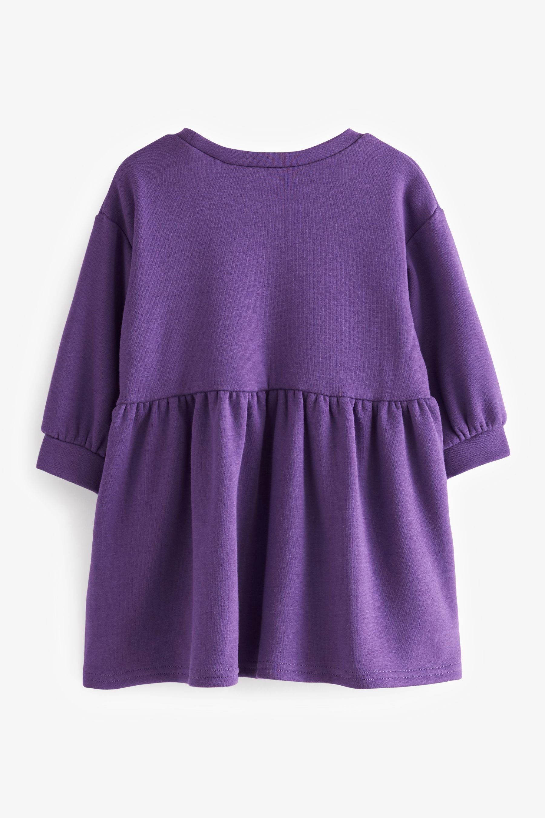 Next Sweatkleid Bequemes Sweat-Kleid (1-tlg) Purple