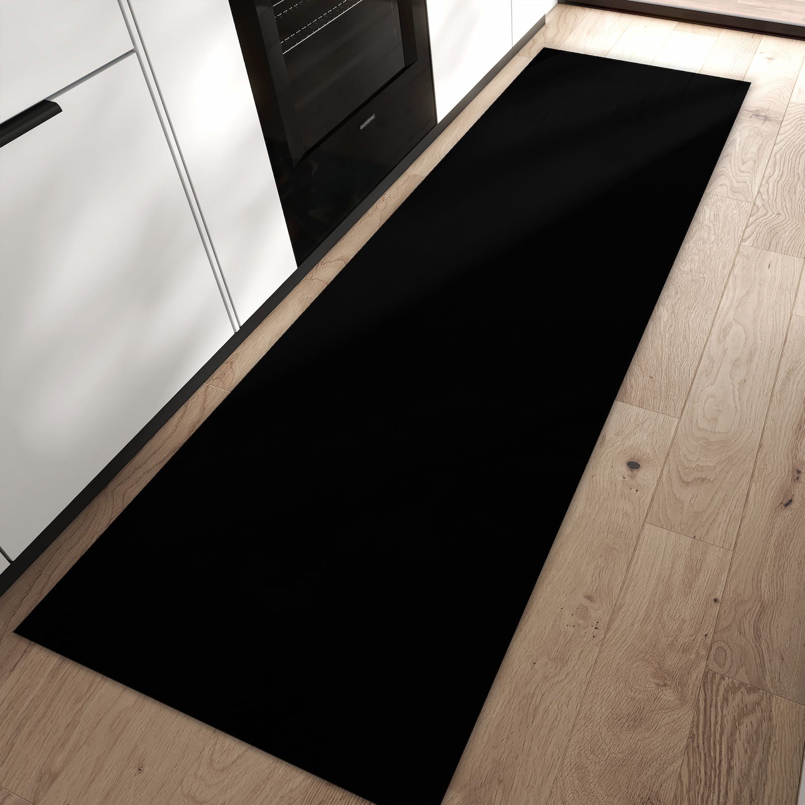 Primedeco Teppich Küchenteppich Schwarzer Hintergrund PVC rutschfest abwasc günstig online kaufen