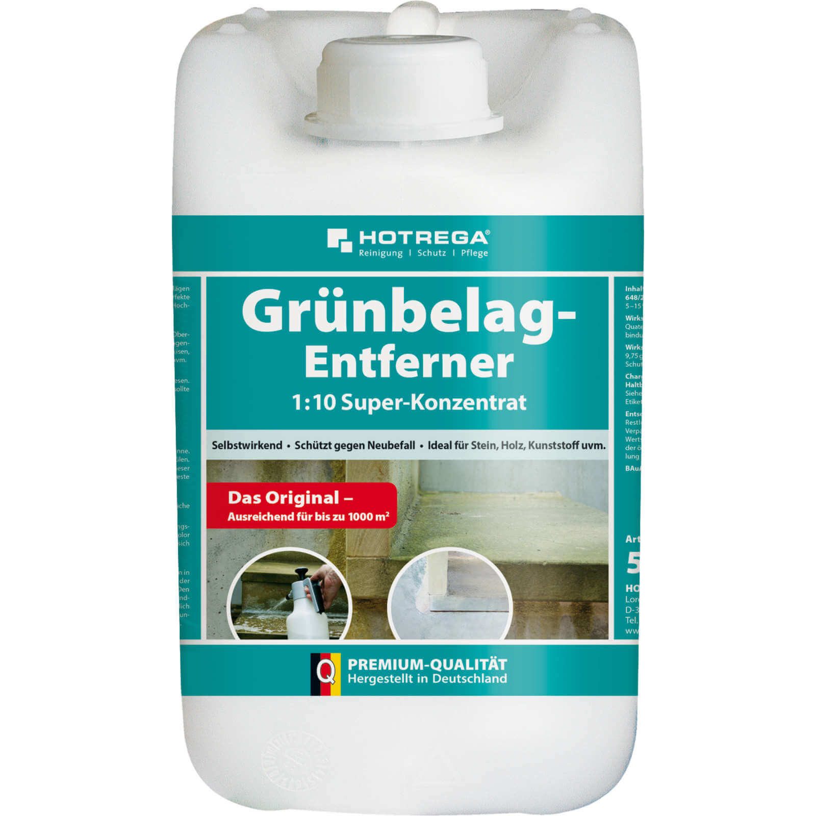 HOTREGA® Grünbelagentferner Super Konzentrat Großgebinde Grünbelagentferner