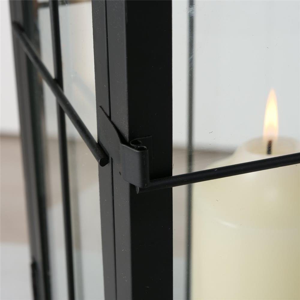 BOLTZE Kerzenlaterne Arizona, 50 / 64 cm hoch, aus Metall, Skandinavisches Design