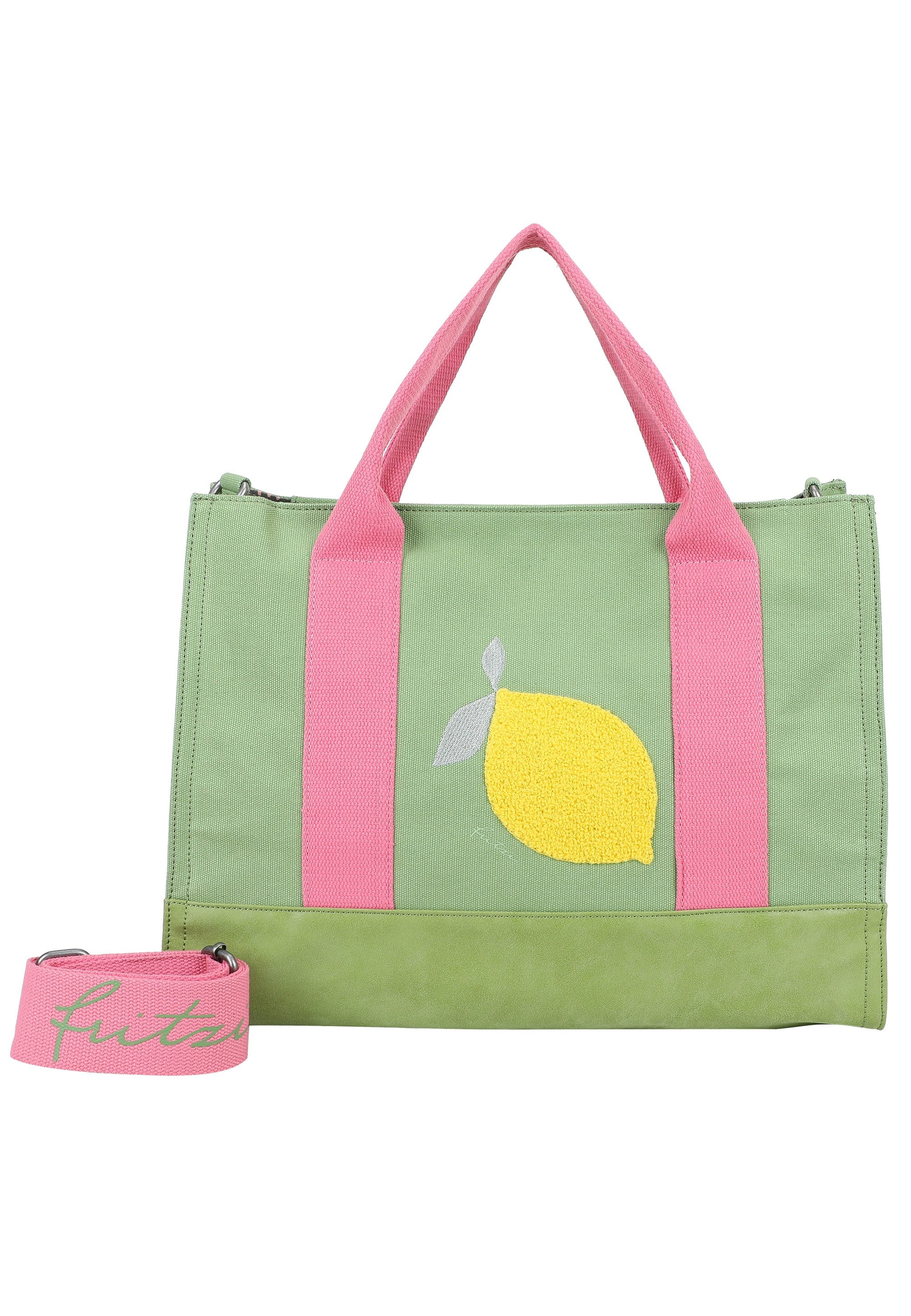 Fritzi aus Preußen Henkeltasche Tote Bag Limited Squeezy Lemon, im sommerlichen Design
