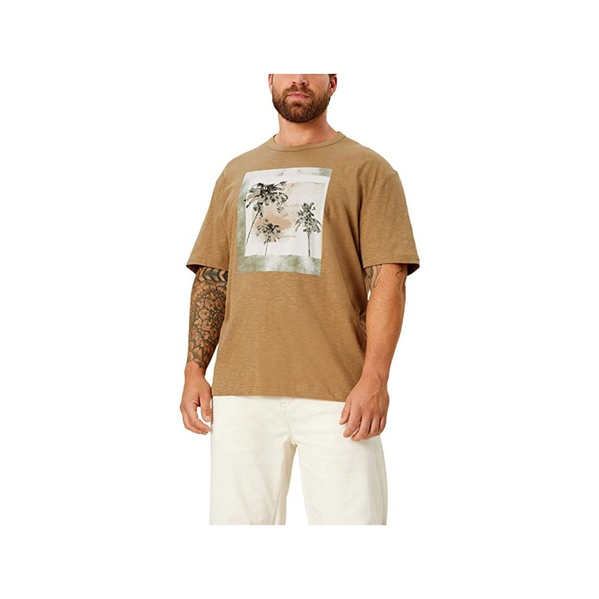 s.Oliver T-Shirt braun regular fit (1-tlg)