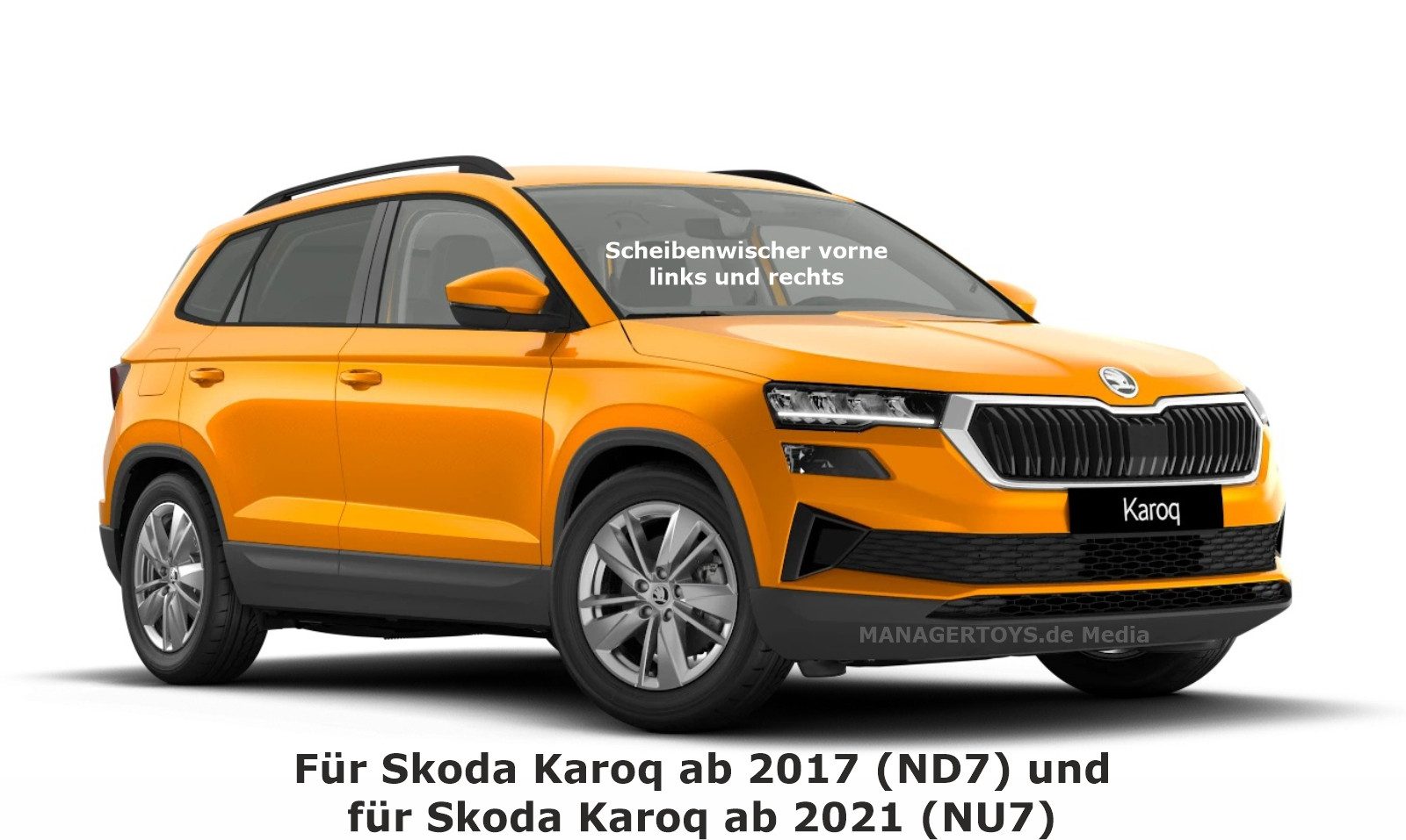 Michelin Scheibenwischblätter 2er Set vorne Scheibenwischer für Skoda KAROQ Baujahr 2017 bis heute