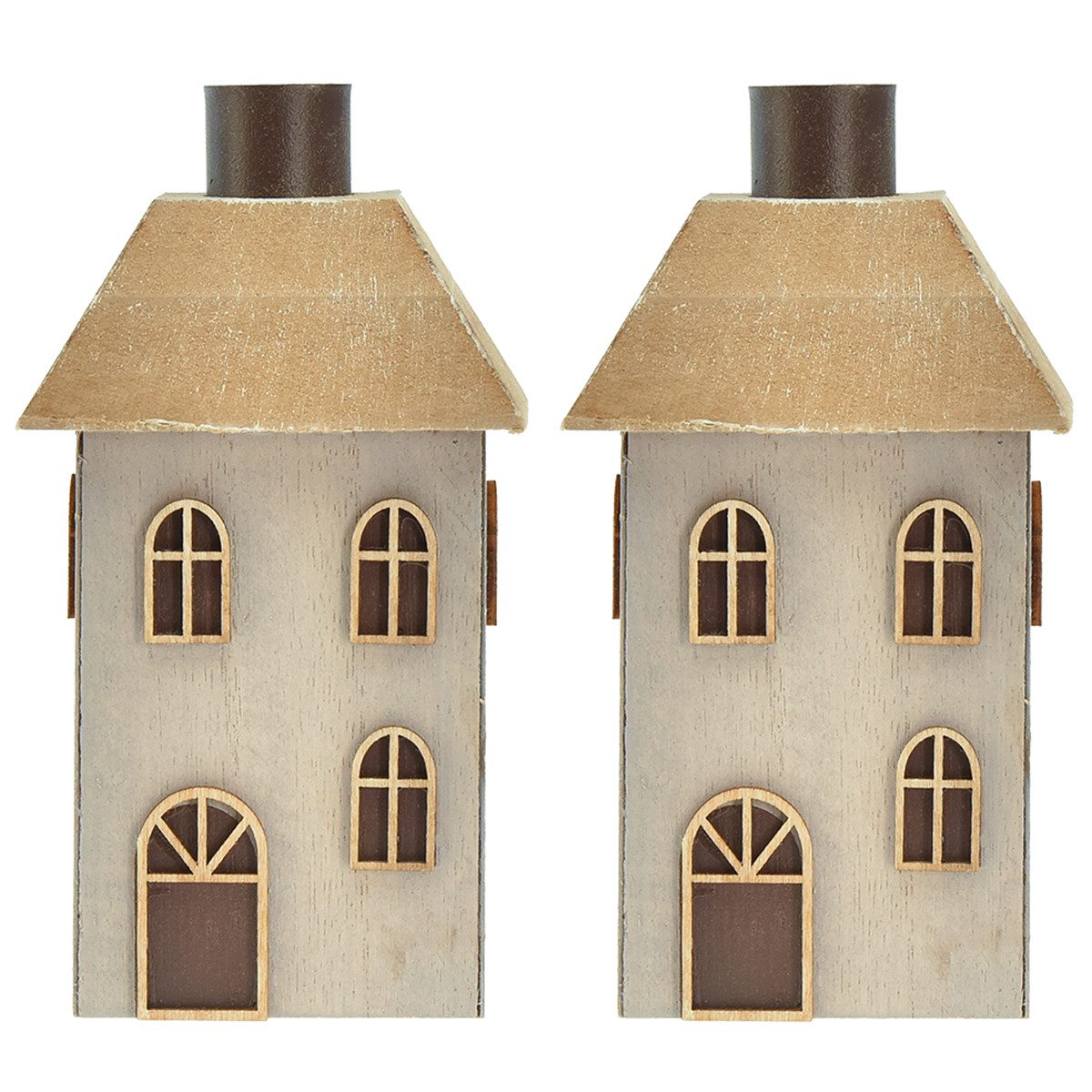 Florists Products Kerzenhalter Kerzenhalter Hausdesign Adventsdeko für Stabkerzen, 2 Stück