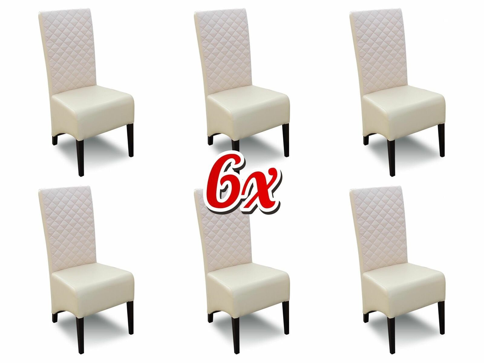 JVmoebel Stuhl, Set Stühle Küche Stühle Fernseh Stuhl 6x Esszimmer Polsterstuhl Textil Lehnstuhl
