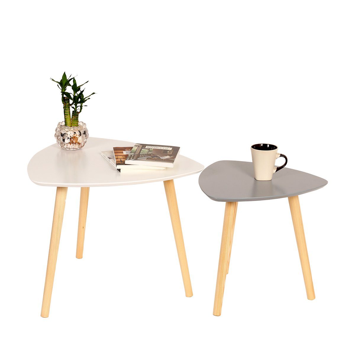 ᐅ Happy Home Couchtisch Coffee Tables Sofa Tables Set of 2 Scandinavian