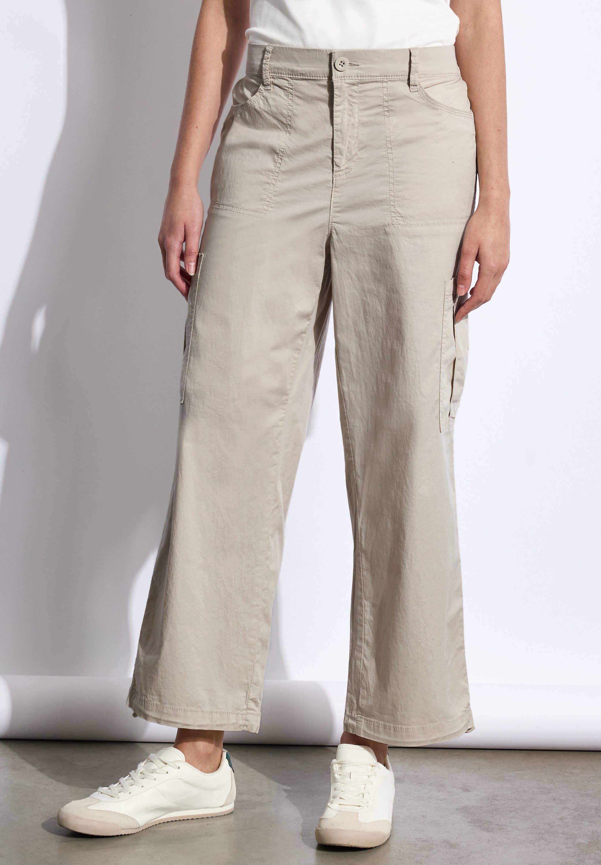 STREET ONE STUDIO Paperbag-Hose High Waist