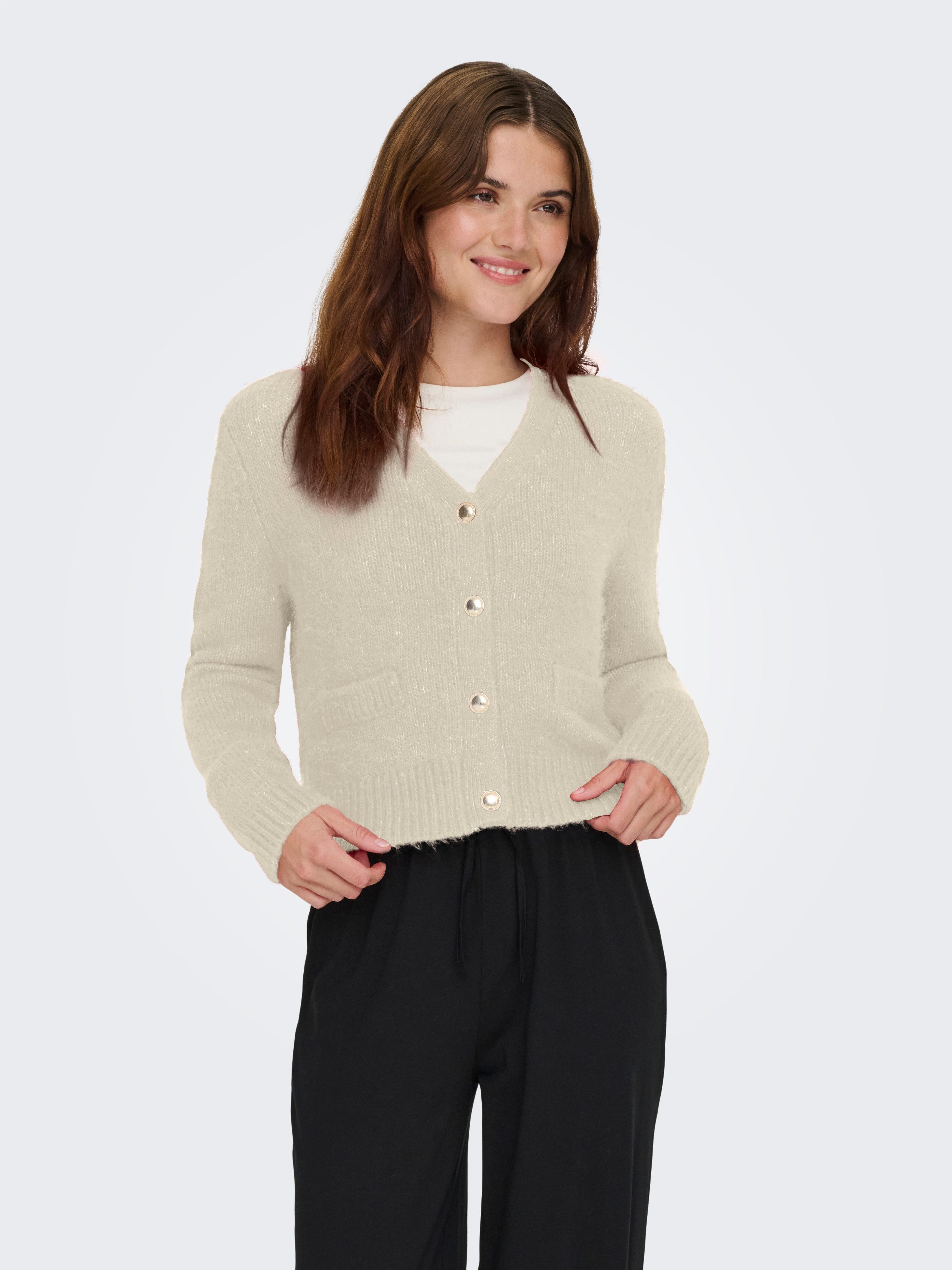 ONLY Strickjacke ONLMAGGIE LIFE LS V-NECK CARDI CC KNT günstig online kaufen
