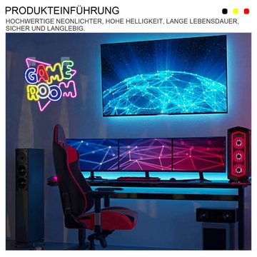 MAGICSHE LED Dekolicht Game Room Neonschild Led Spiel Neonlicht für Wanddekoration