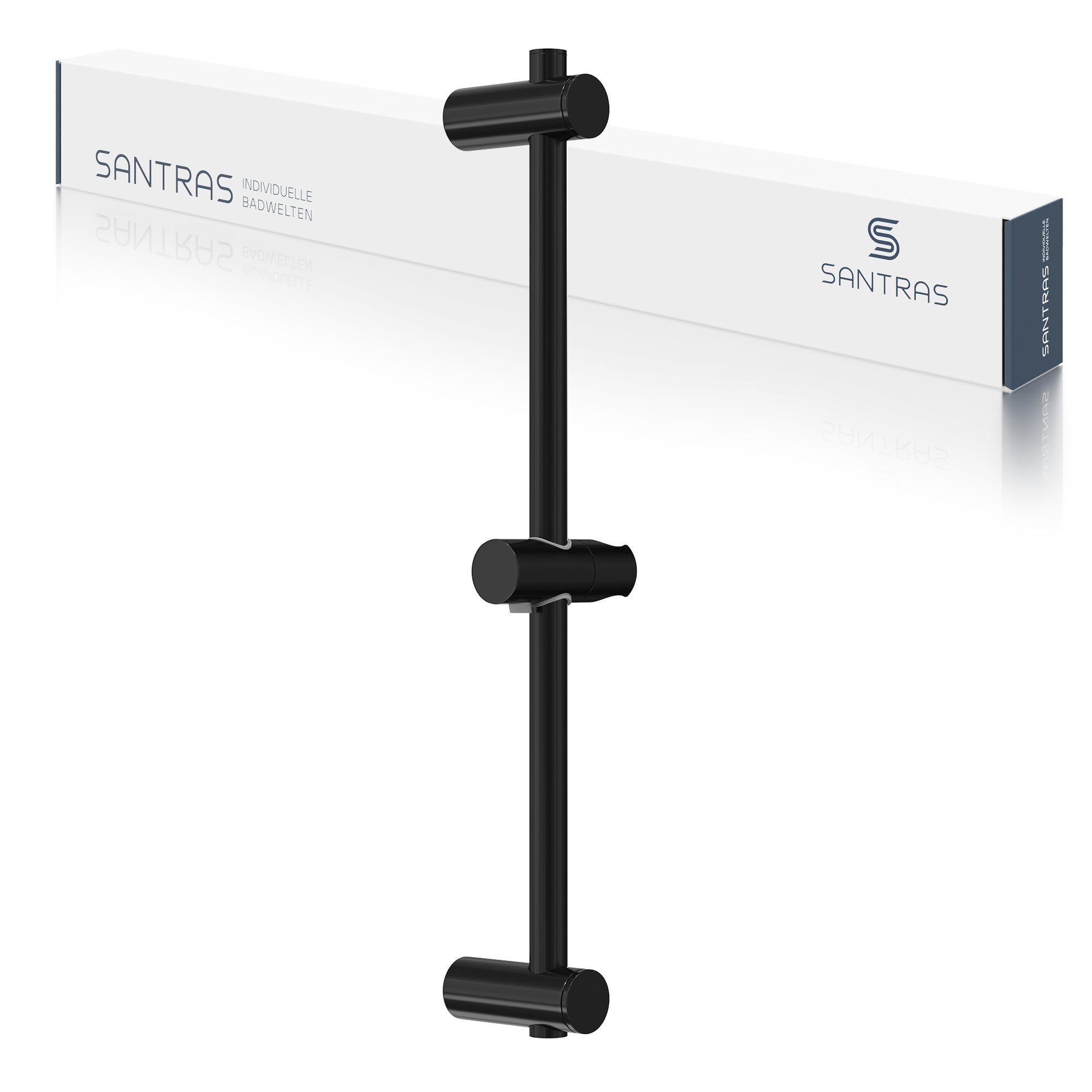 Santras Duschstange Wandstange in Schwarz