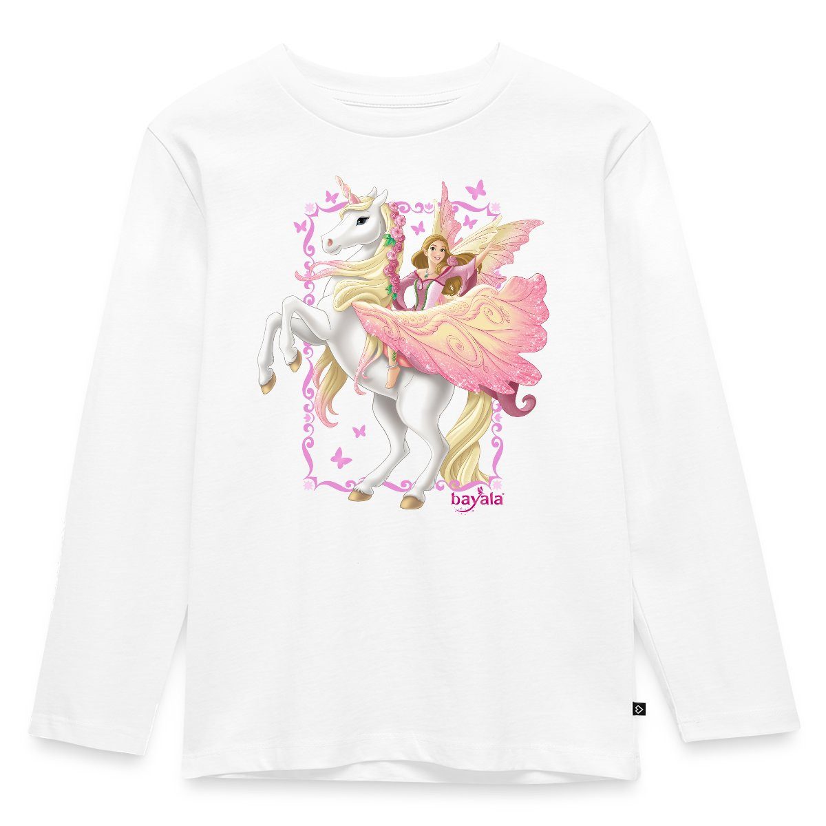 T-Shirt Schleich Bayala Feya reitet auf Pegasus-Einhorn Kinder Premium Langarm