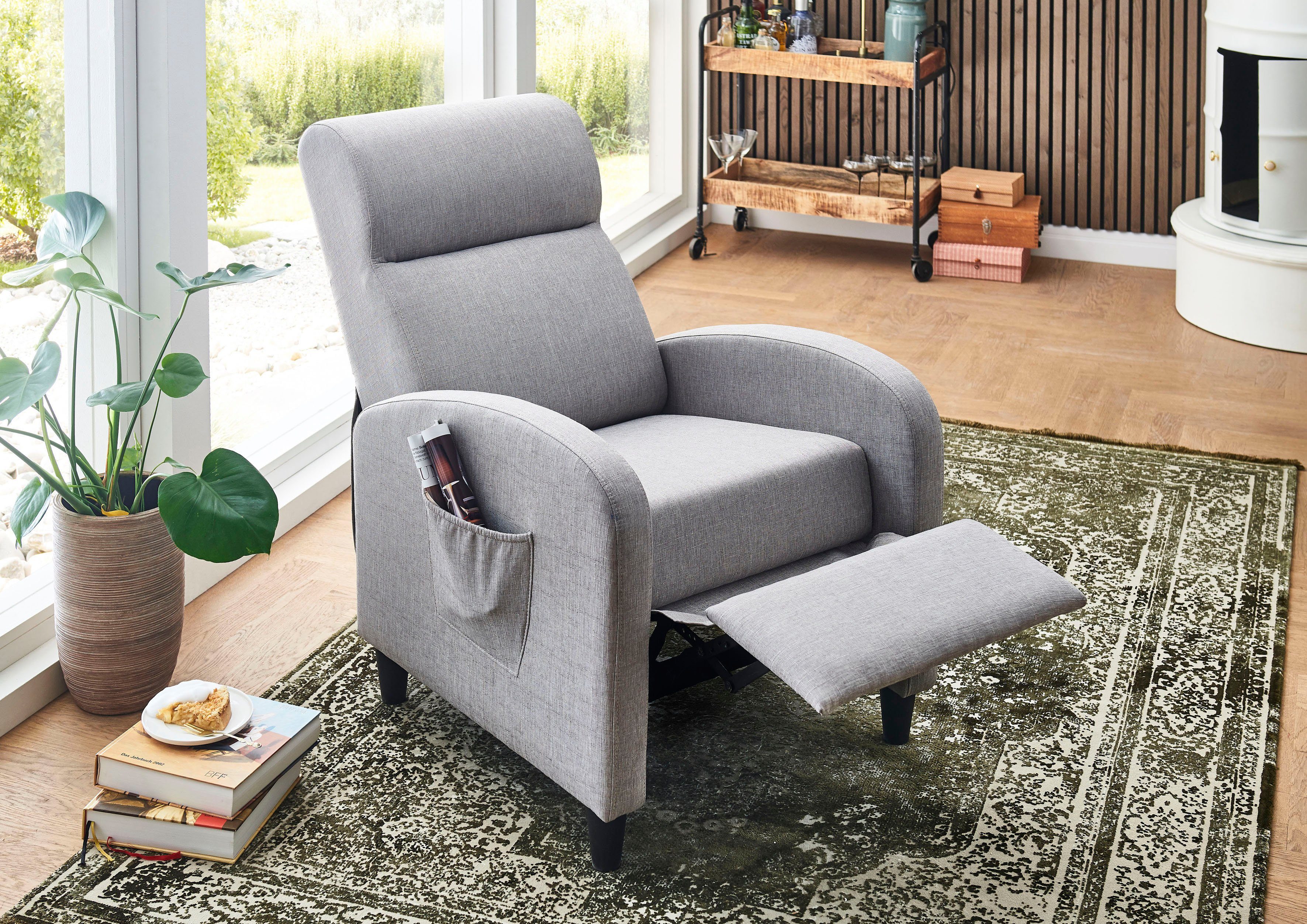 ATLANTIC home collection Relaxsessel Tom, mit Relaxfunktion, inklusive seit günstig online kaufen